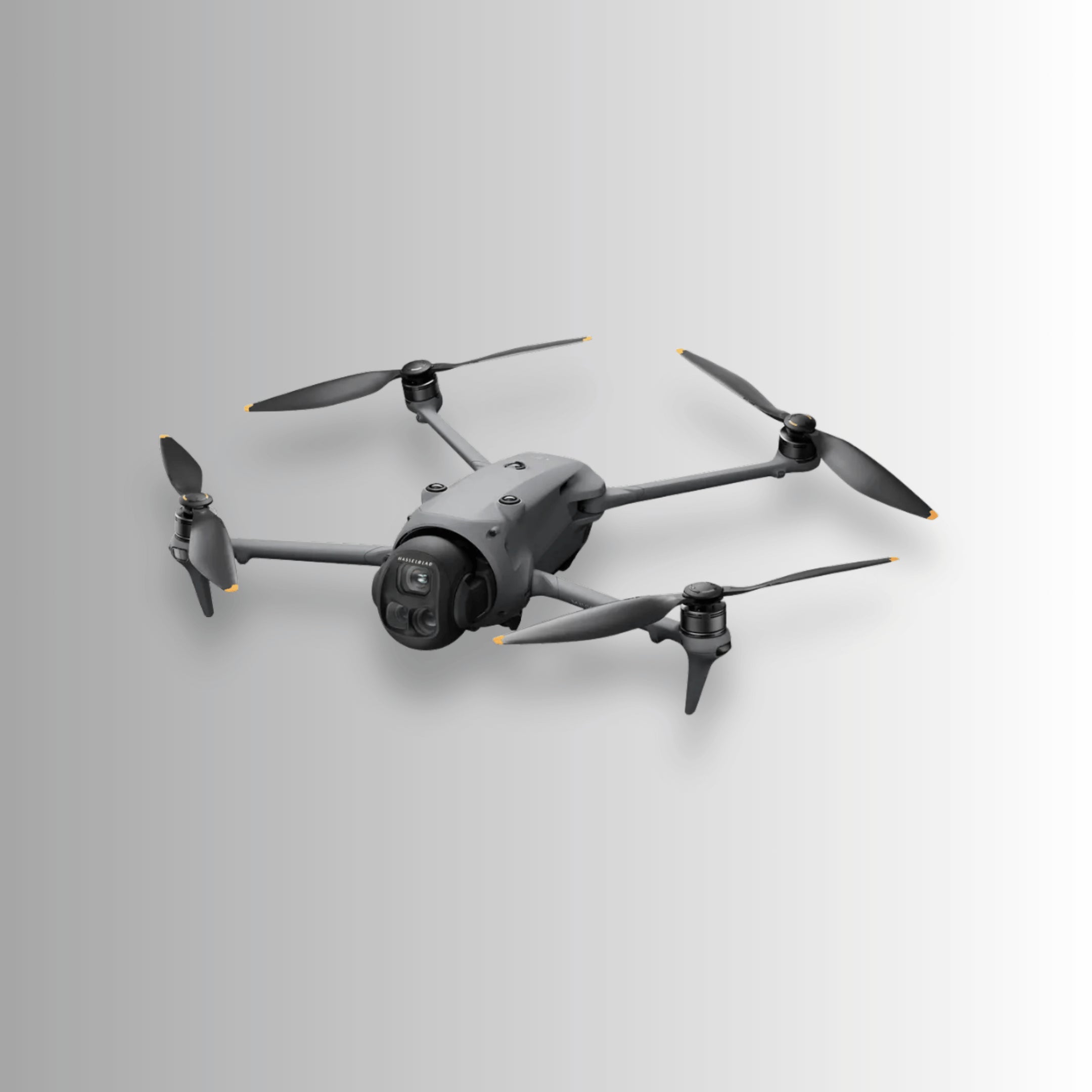 dji mavic 4 pro drone on a light gray background