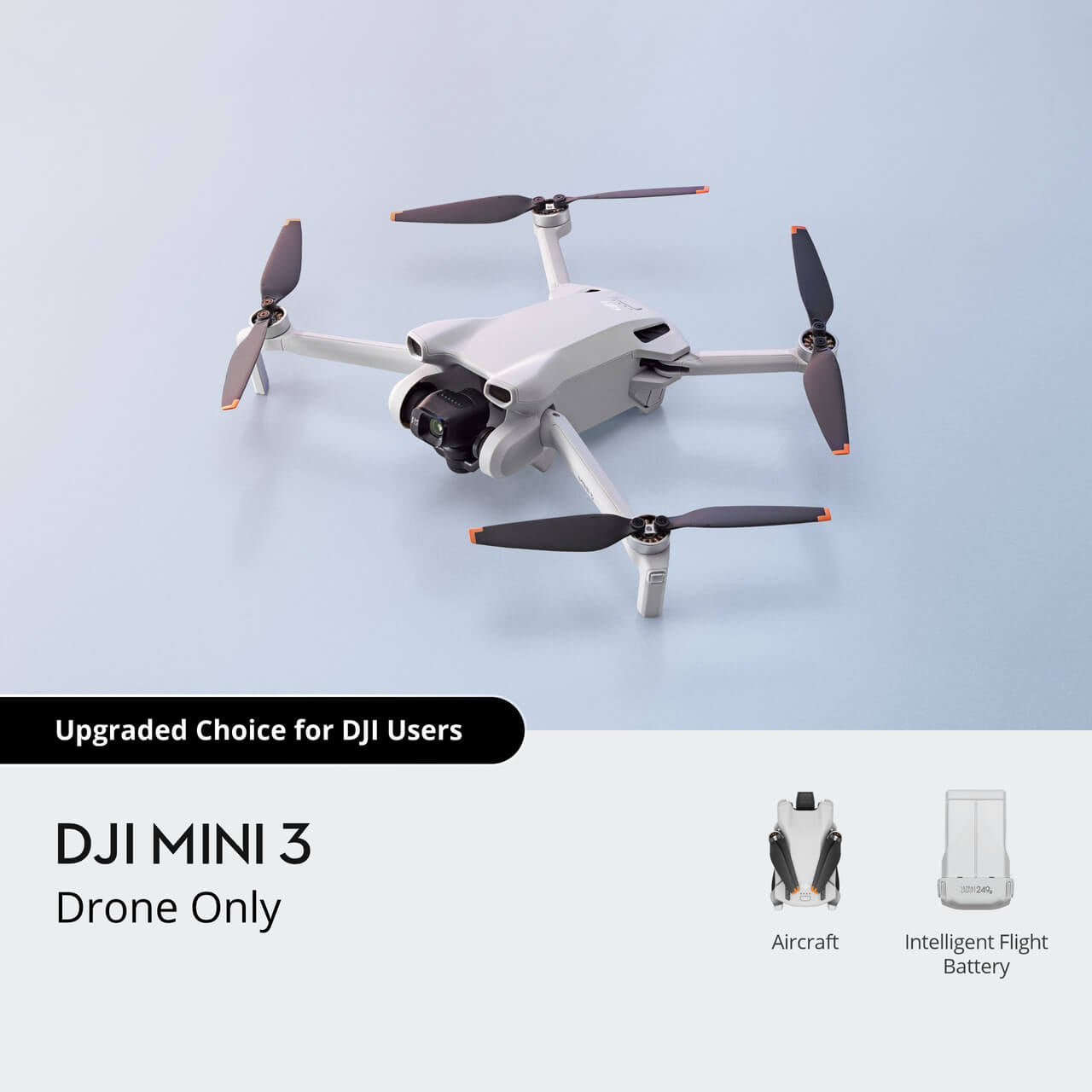 DJI Mini 3 Drone, compact and lightweight camera drone designed for capturing stunning aerial footage.