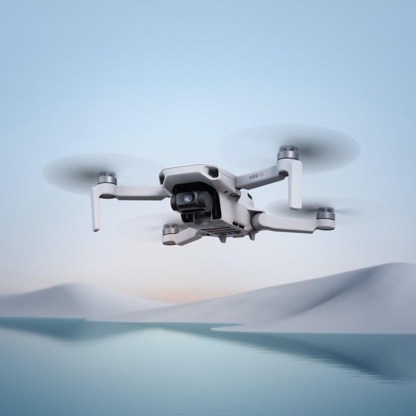 Lightweight DJI drone under 250 grams in flight – 4K aerial footage