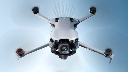 image of the new official DJI Mini 5 Pro whilst flying in the air
