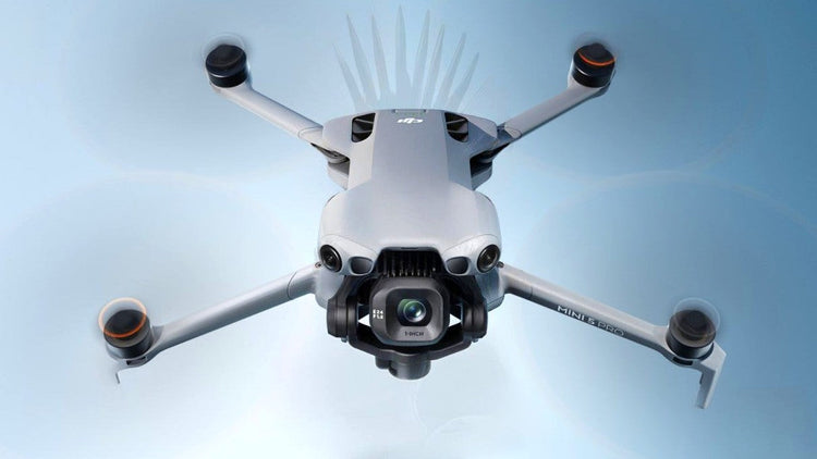 image of the new official DJI Mini 5 Pro whilst flying in the air