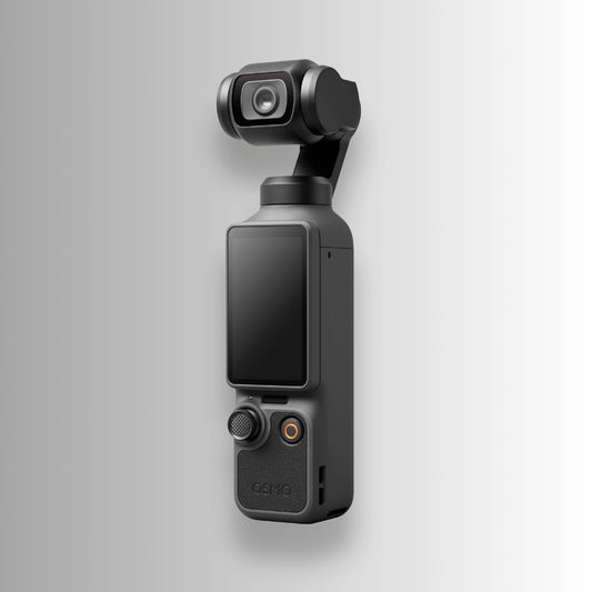 DJI Osmo Pocket 4 features a handheld gimbal design for smooth cinematic content creation.