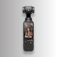 Front view of DJI Osmo Pocket 3 showing touchscreen display and 3-axis gimbal camera