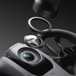 Close-up of a DJI Avata 360 drone's camera and propeller on a dark background