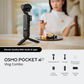 OSMO Pocket 4P Vlog Combo with a person eating at a table in the background