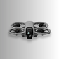 DJI Avata 360 drone with a camera on a light gray background