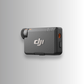 DJI Mic Mini RX unit angled view — lightweight wireless receiver for drones, cameras, and smartphones