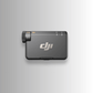 DJI Mic Mini receiver with gain dial and channel controls — professional wireless audio receiver for DJI Mini 5 Pro and Osmo Pocket 3